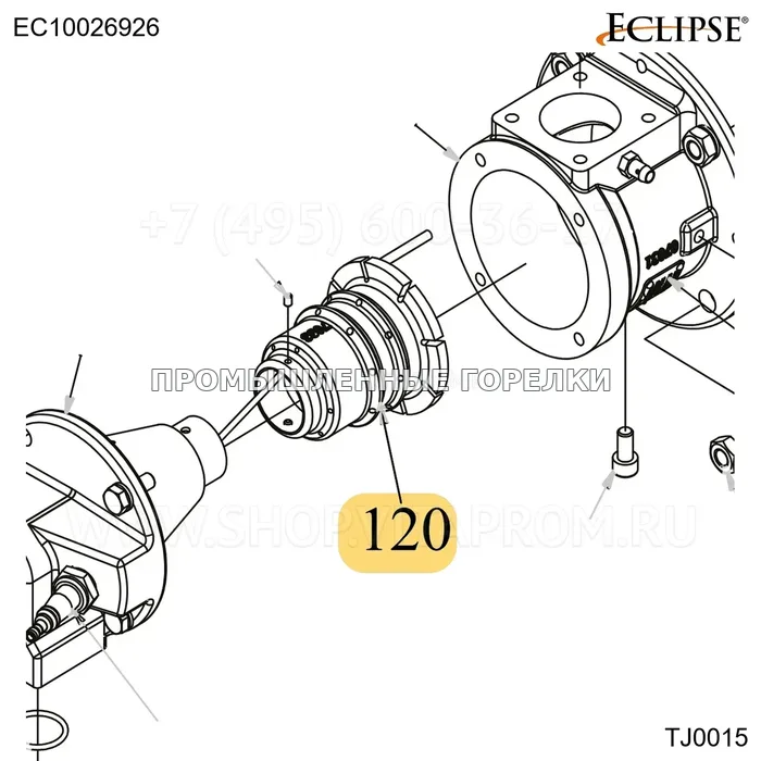 Распылитель FR нержавеющий TJ0015 Eclipse EC10026926 для промышленной горелки