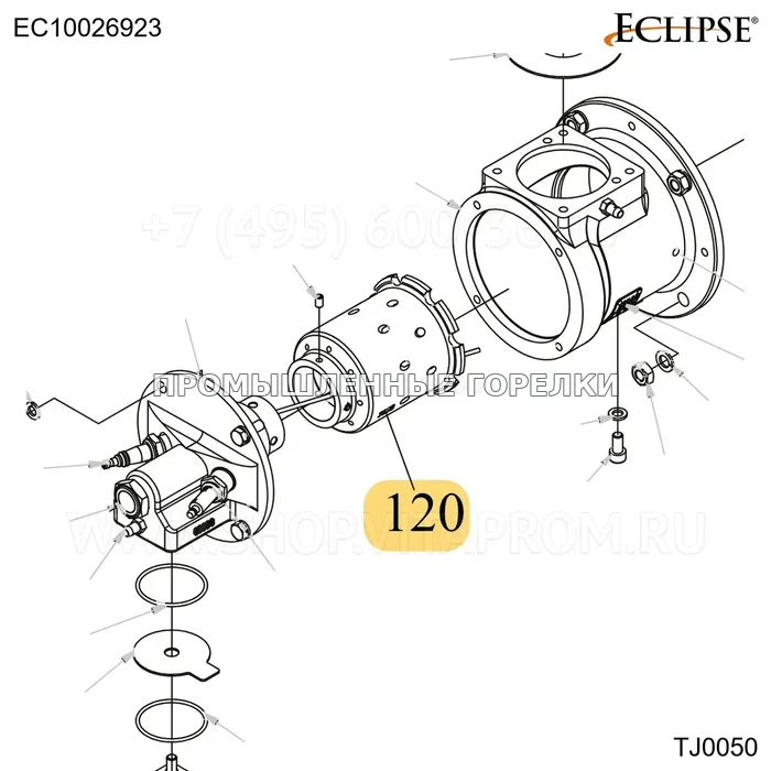 Распылитель FR стандартный TJ0050 Eclipse EC10026923 для промышленной горелки