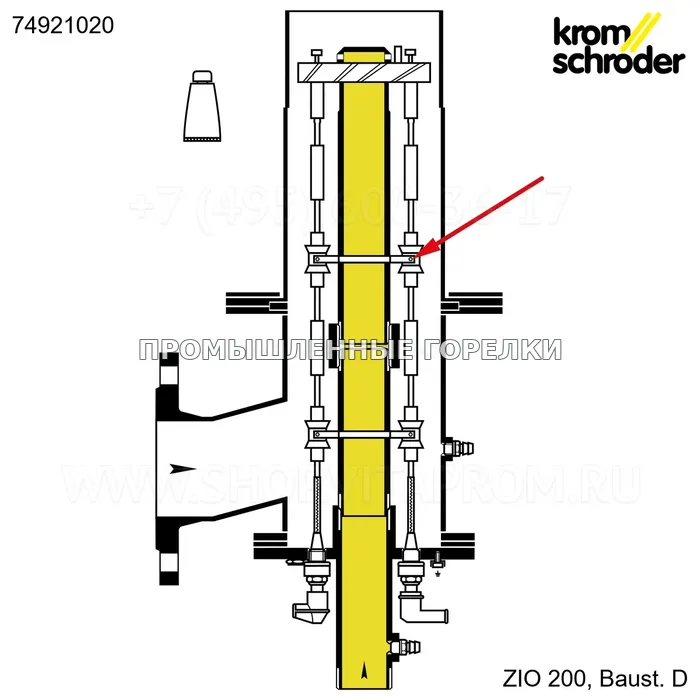 Компонент горелки HLDR, SI, BR 200 Maxon KS74921020 Kromschroder