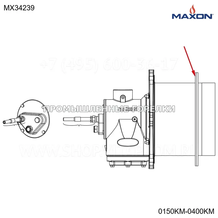 Пластина монтажный Maxon MX34239 для промышленной горелки