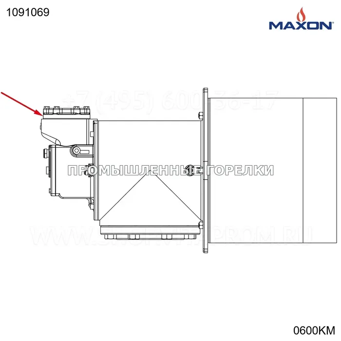 Прокладка 3" дисковый клапана GRPHT Maxon 1091069 для промышленной горелки