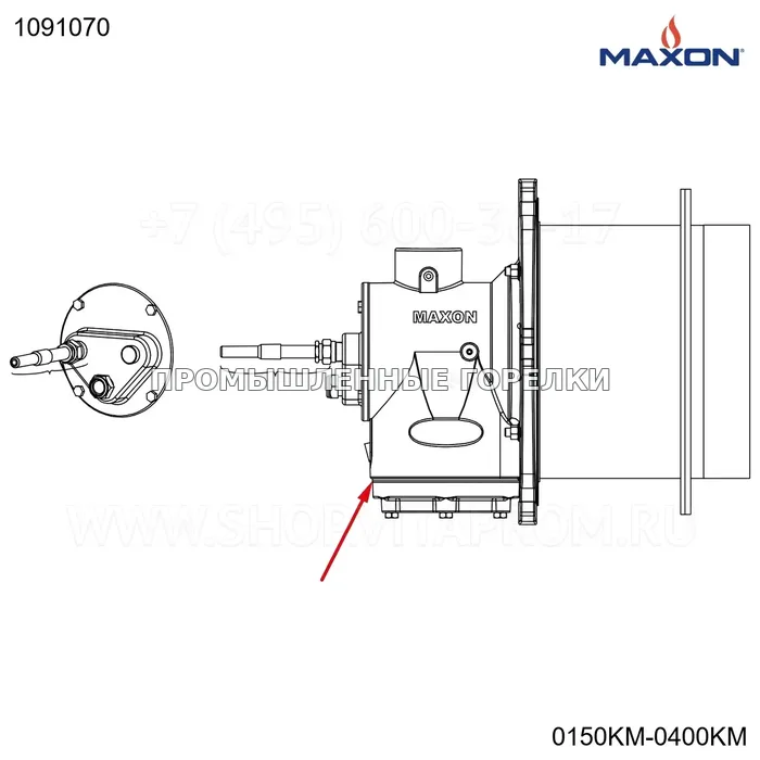 Прокладка 4" дисковый клапана GRPHT Maxon 1091070 для промышленной горелки