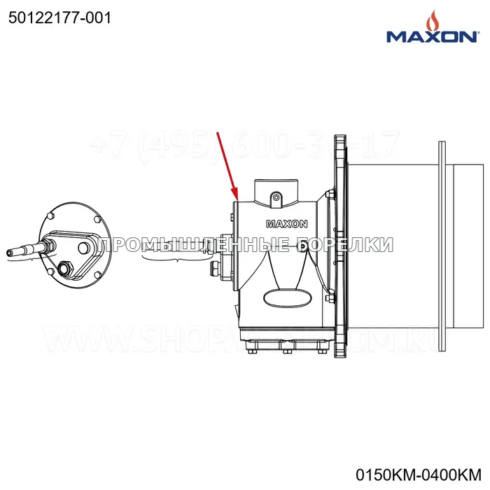 Прокладка GRPHT задняя стенка пластина Maxon 50122177-001 для промышленной горелки