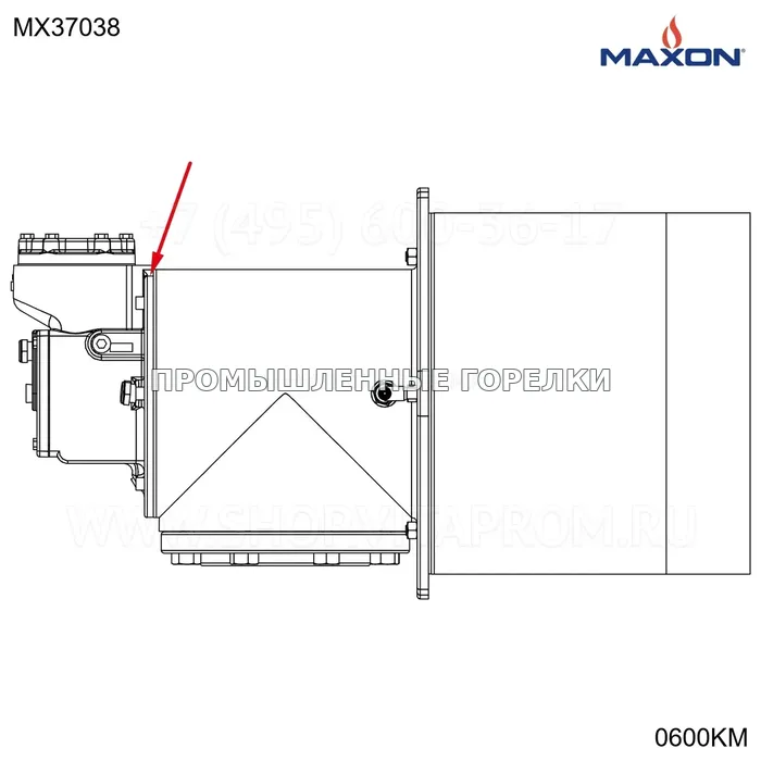 Прокладка основной корпус Maxon MX37038 для промышленной горелки