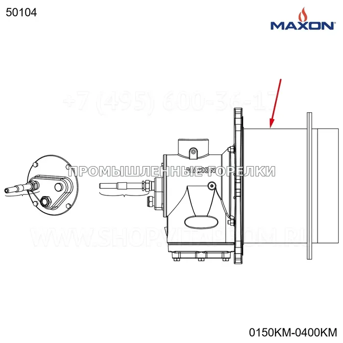 Узел в сборе 2"C 3000 блок Maxon 50104 для промышленной горелки
