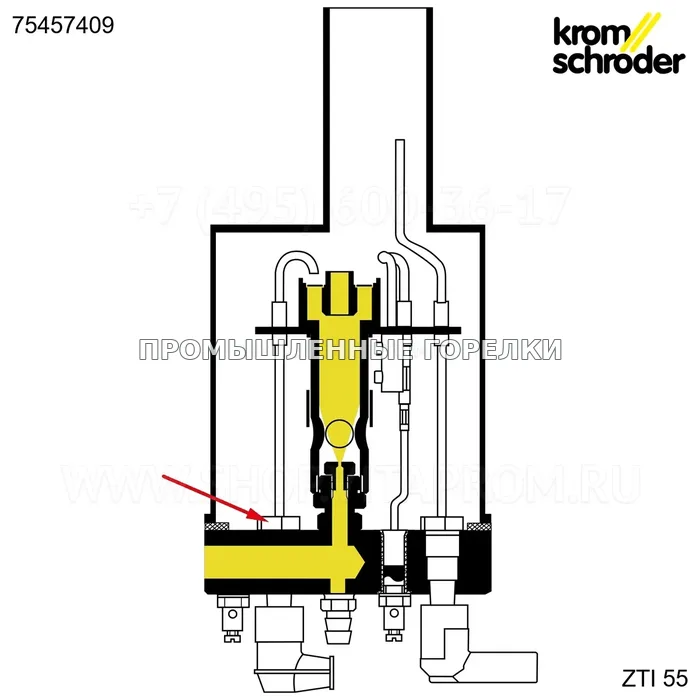 Винт колпачок ZTI Maxon KS75457409 Kromschroder для промышленной горелки
