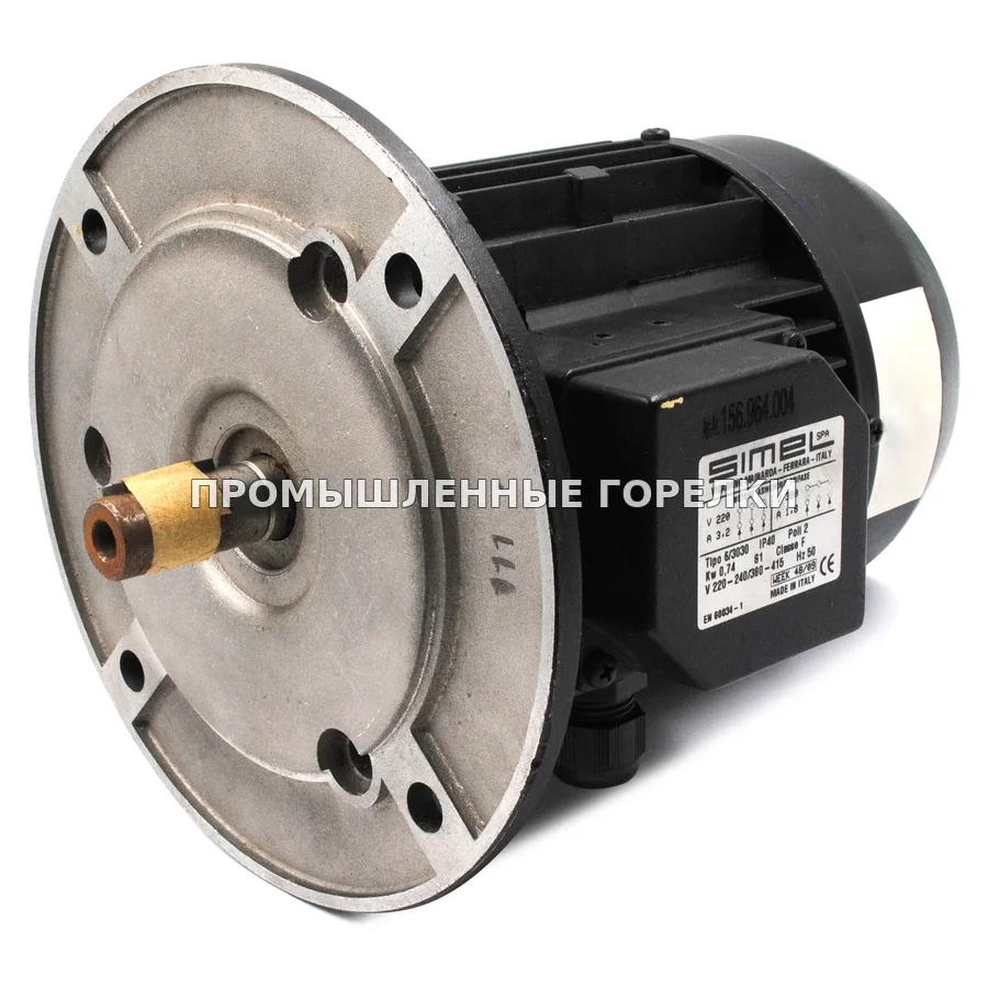 Электродвигатель Baltur Simel Kw 0,74 S1 V220-240/380-415 Hz50 Class F 6/3030 для промышленной горелки