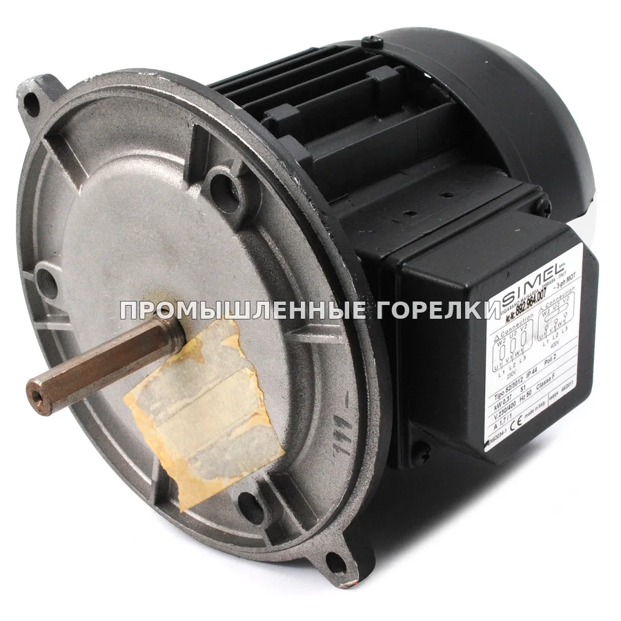 Электродвигатель Baltur Simel 52/3012 kW 0,37 S1 V230/400 Hz 50 A 1,7/1 Class F 16897 для промышленной горелки