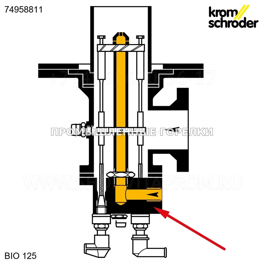 Изоляция горелки BIO 125RM 35 8 D Maxon KS74958811 Kromschroder
