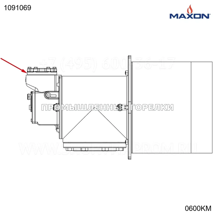 Прокладка 3" дисковый клапана GRPHT Maxon 1091069 для промышленной горелки