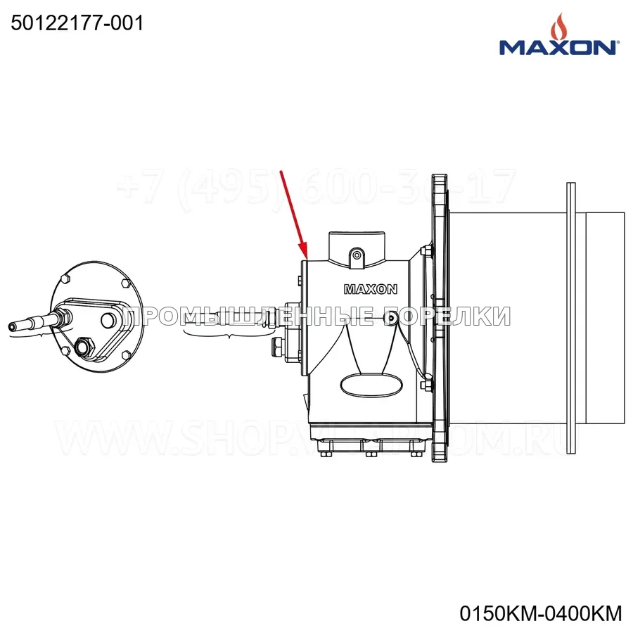 Прокладка GRPHT задняя стенка пластина Maxon 50122178-001 для промышленной горелки