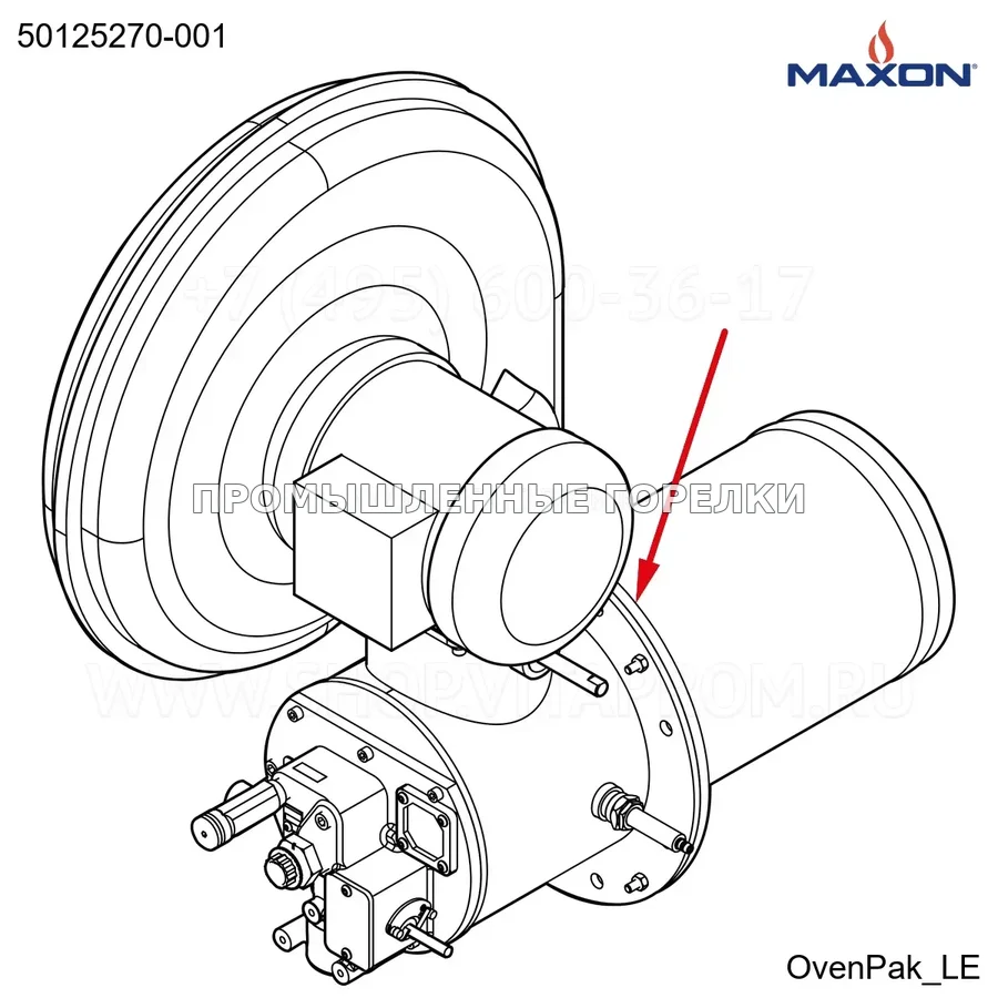 Прокладка OPLE 70 100 стенка Maxon 50125270-001 для промышленной горелки
