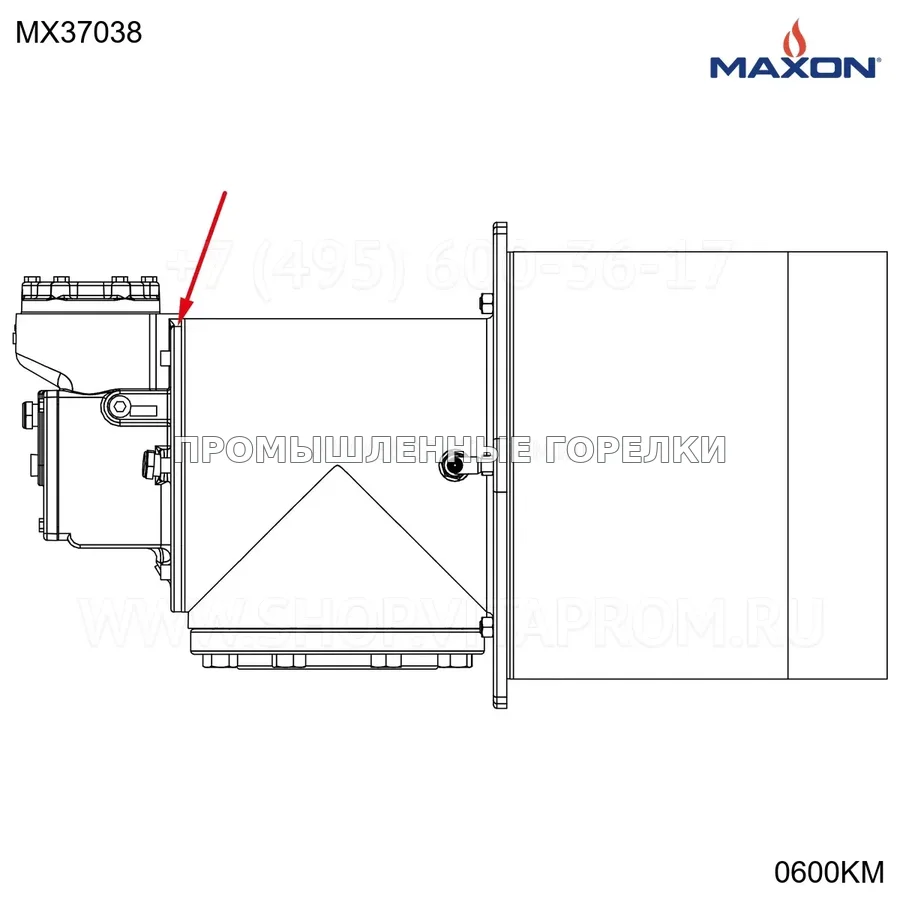 Прокладка основной корпус Maxon MX37038 для промышленной горелки