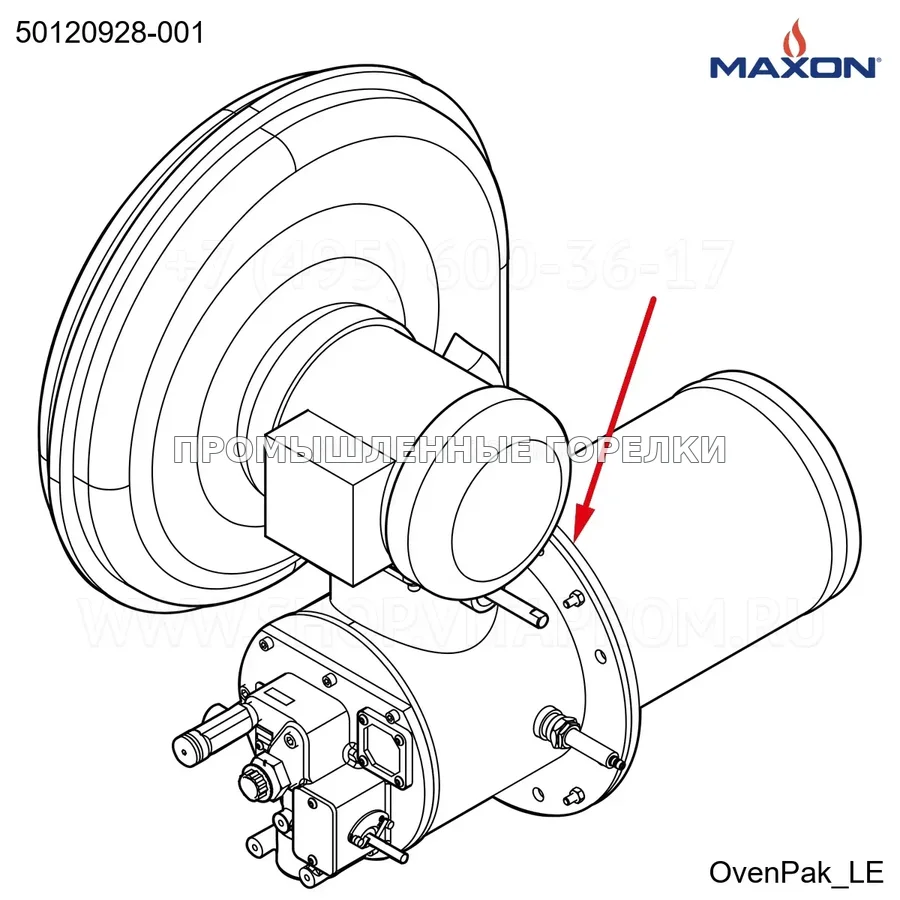 Прокладка OVEN стенка Maxon 50120928-001 для промышленной горелки
