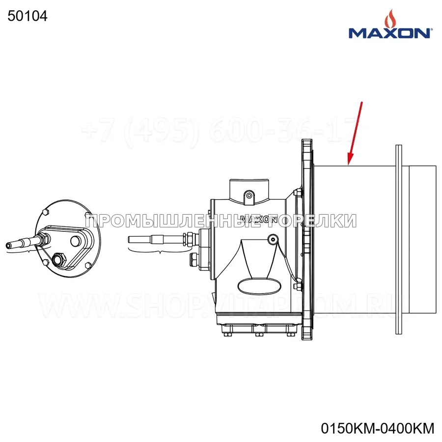 Узел в сборе 2"C 3000 блок Maxon 50104 для промышленной горелки